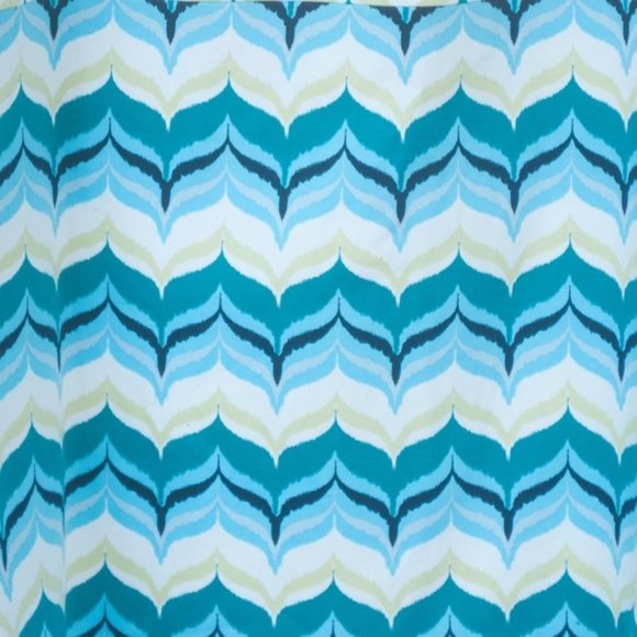 Ann Taylor Blue Cream Geometric Shift Tunic Dress - Picture 5 of 7